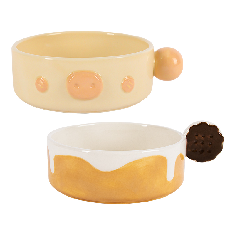 Piggy & Cookie Themed  Bowl