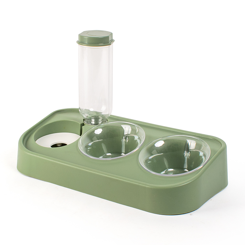Dual-Bowl Pet Feeder